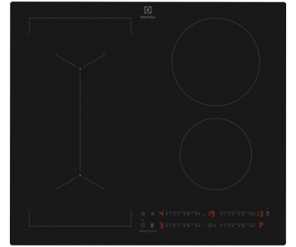 Płyta indukcyjna Płyta indukcyjna Electrolux EIV63443CT SaphirMatt SlimFit Hob2Hood Bridge Czarny mat